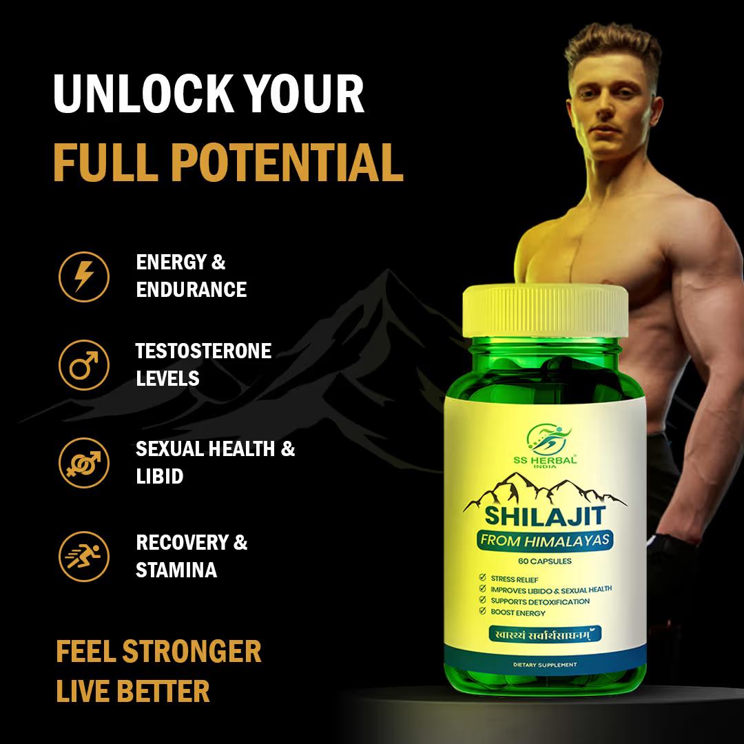 SS Herbal Himalayan Shilajit, 100% Natural | Increased Stamina